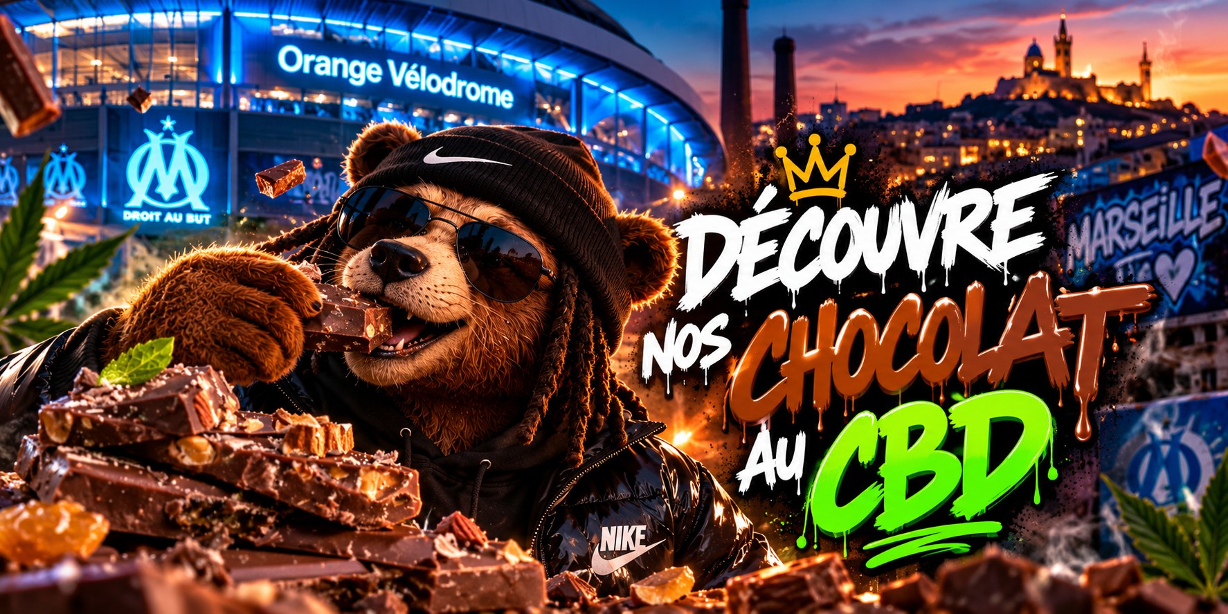 Découvre nos chocolats au CBD avec Weedy.
