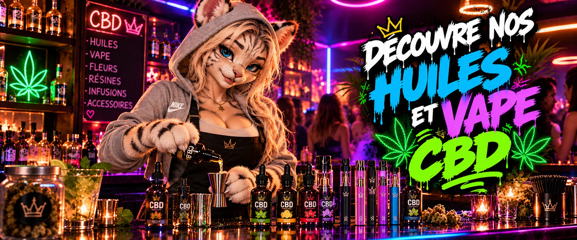 Découvre nos huiles et vapes CBD.